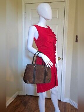 Coach Hampton Suede Tote